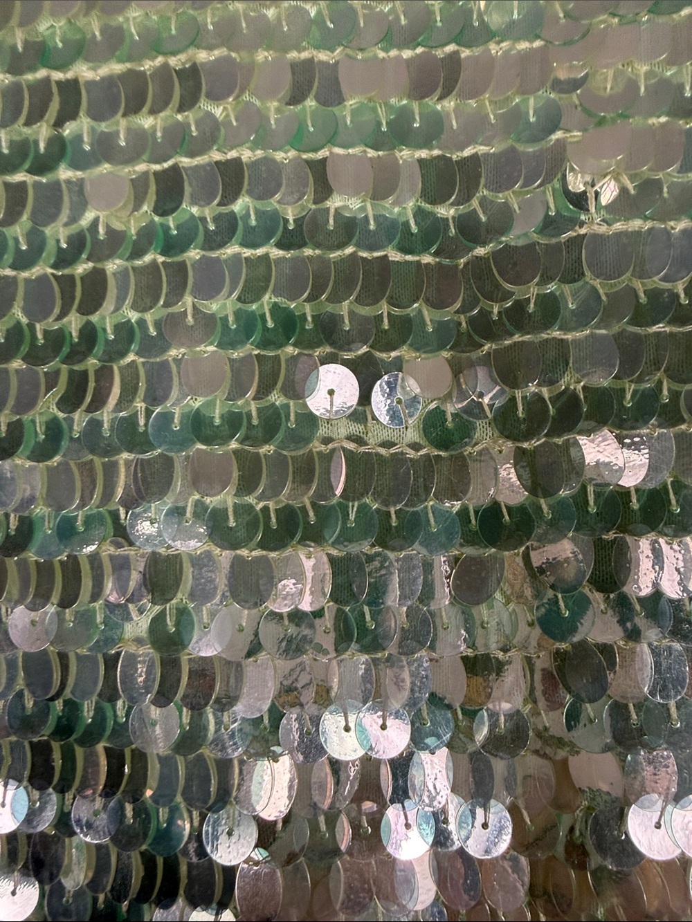 Retrofete Ines Sequin Dress in Pistachio - Picture 11 of 16